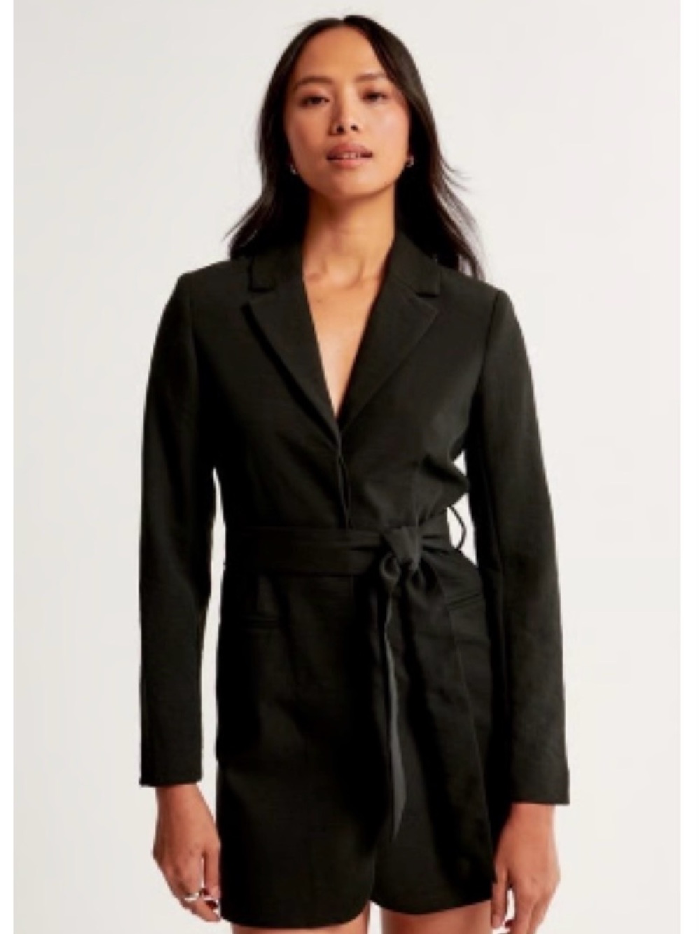 Abercrombie Black Belted Blazer Dress NWT size Small originally $120!